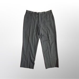 Ferreti Pronto Uomo Grey Striped Wool Men’s Dress Pants Size  40Wx46L